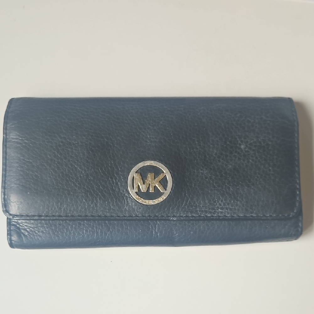 Michael Kors Blue Leather Bag